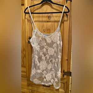 BKE crochet tank top. Size L. PTP 19.5”